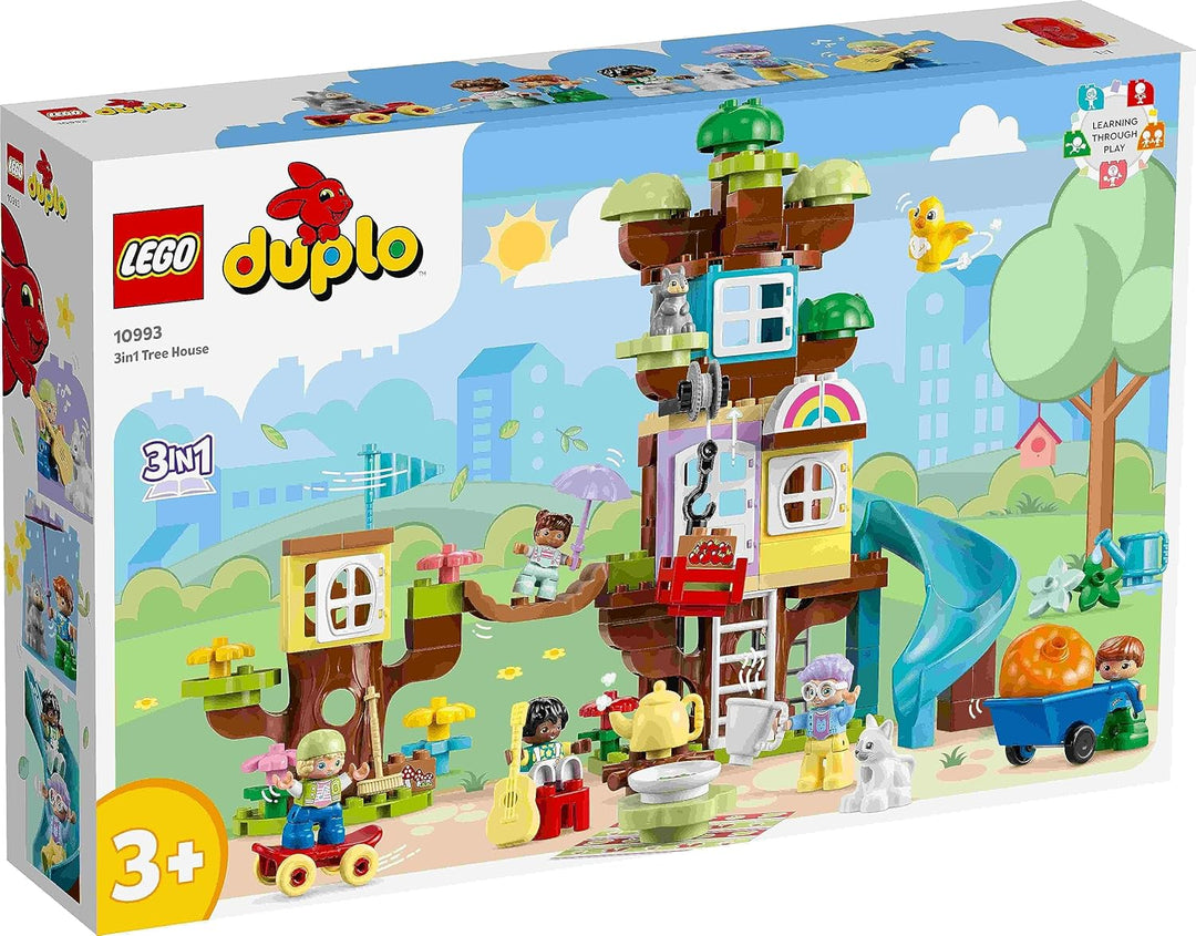 Lego DUPLO 2er Set: 10993 3 in 1 Baumhaus & 10980 Bauplatte in Grün