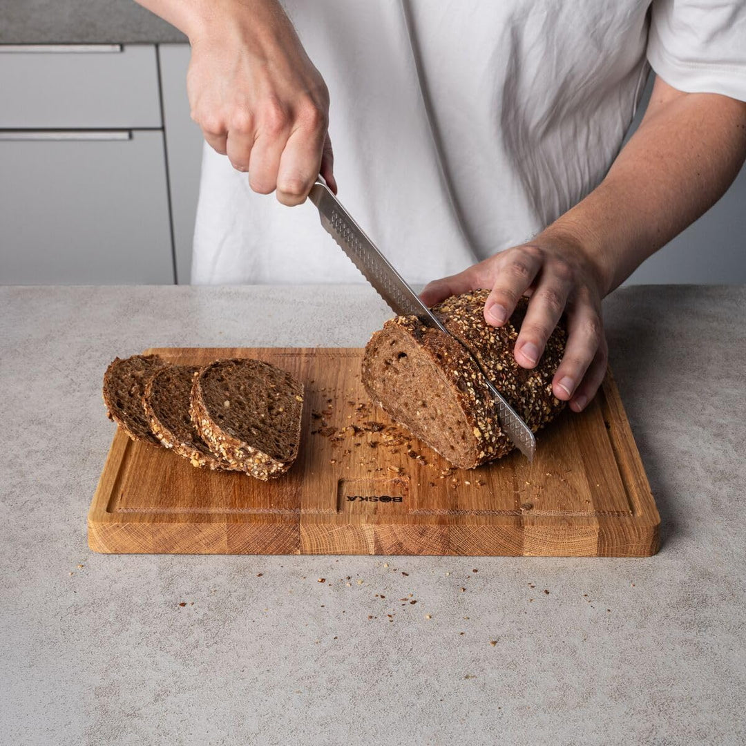 BOSKA Brotmesser Monaco+ / Professionelles Brotmesser/Edelstahl/Rasiermesserscharf/Ergonomisch/Langl