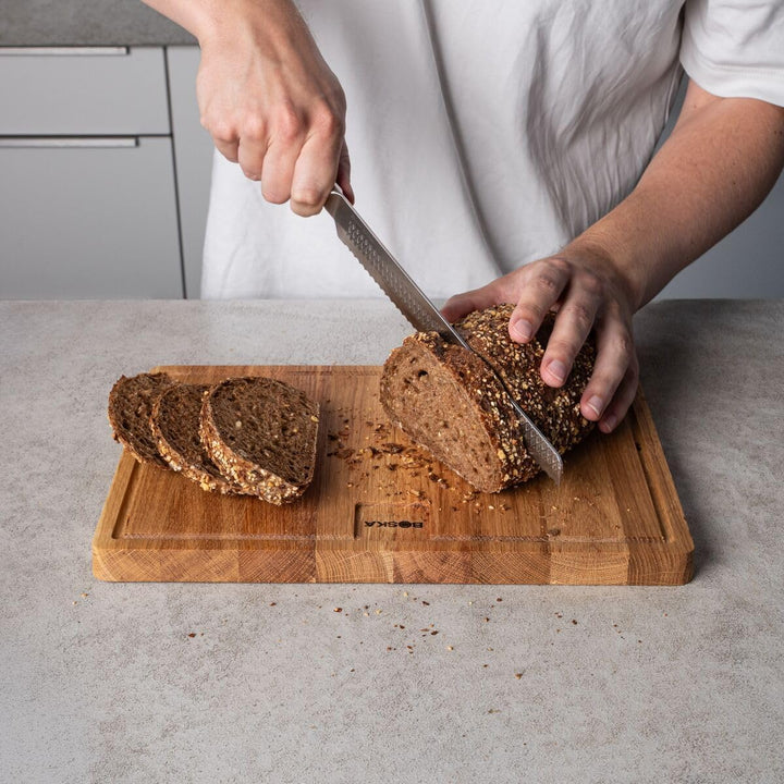 BOSKA Brotmesser Monaco+ / Professionelles Brotmesser/Edelstahl/Rasiermesserscharf/Ergonomisch/Langl