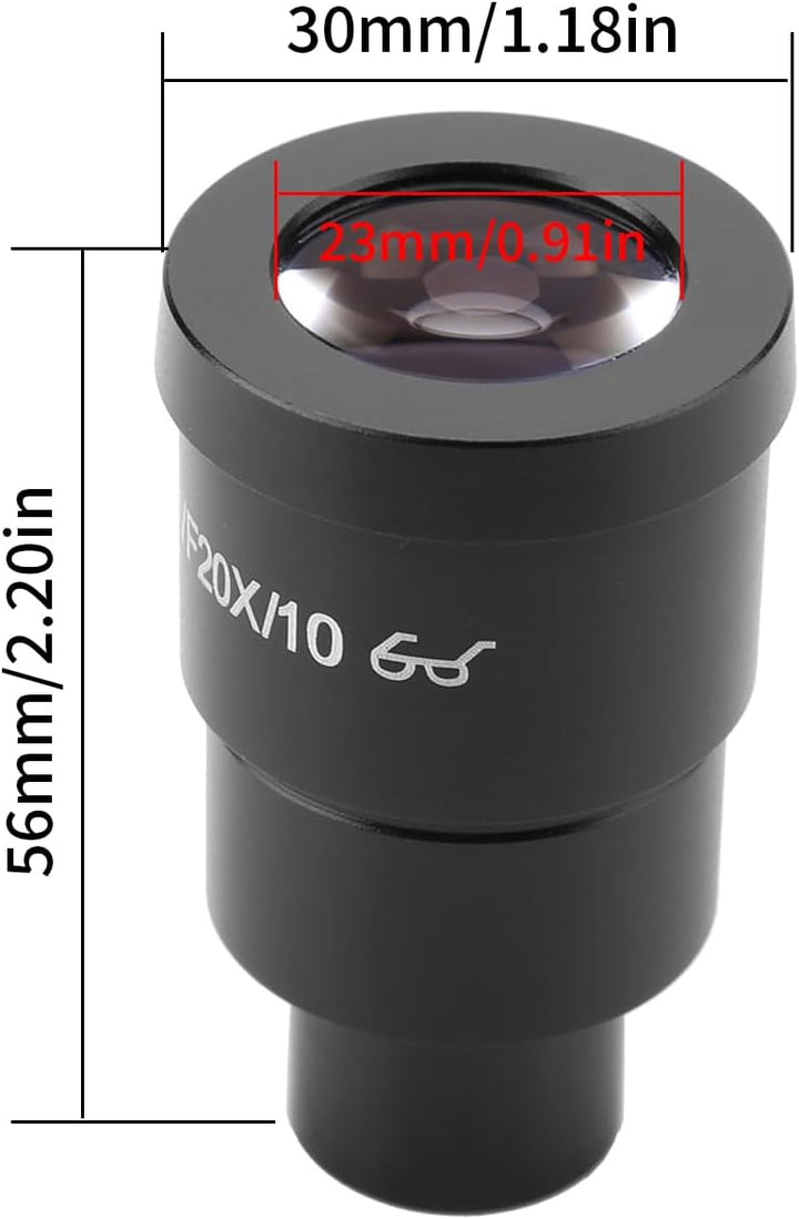 1 Stücke WF20X/10 Super Weitfeld 20X Stereo Mikroskop Okular Montage Grösse 30mm Für Triocular Binok