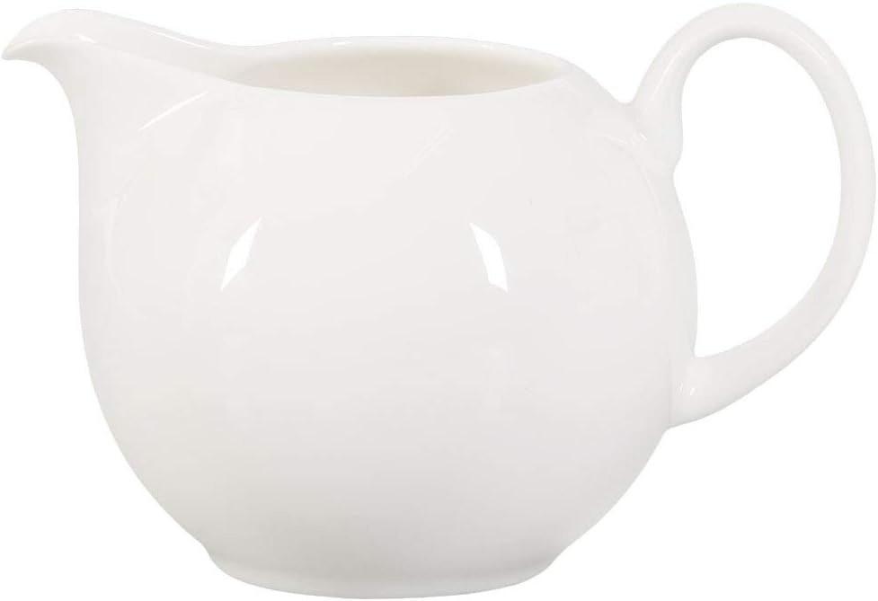 Buchensee Milchkännchen und Zuckerdose, Fine Bone China Porzellan, weiss