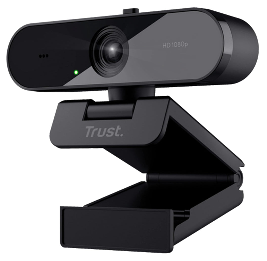 Trust TW-200 ECO Full HD-Webcam 1920 x 1080 Pixel Standfuss, Klemm-Halterung