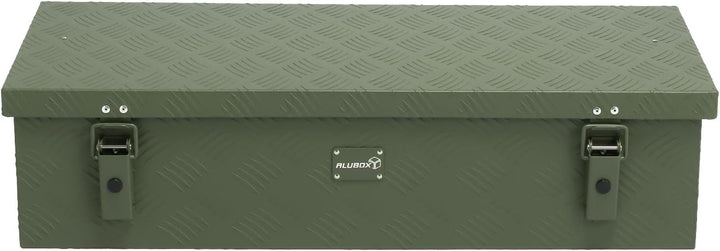 alubox Werkzeugkiste Riffelblech olive ABX-RL48G Aluminium 1,5mm Werkzeugkiste leicht und robust 48