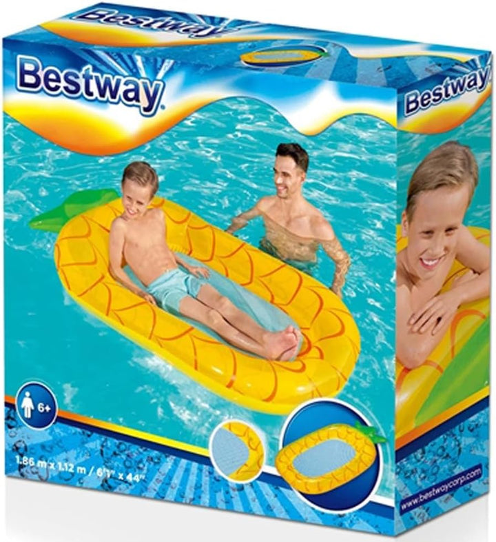 Bestway Sweet Summer Pool Liege Luftmatratze Wasserhängematte für Kinder (Ananas Luftmatratze)