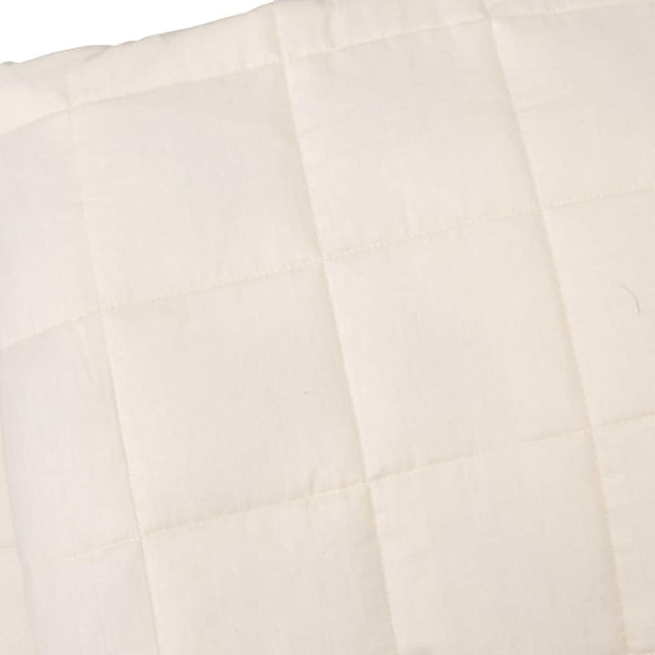 Gewichtsdecke Hellcreme 152x203 cm 7 kg Stoff, Bequemer Stoff, Gleichmässige Gewichtsverteilung, Pra