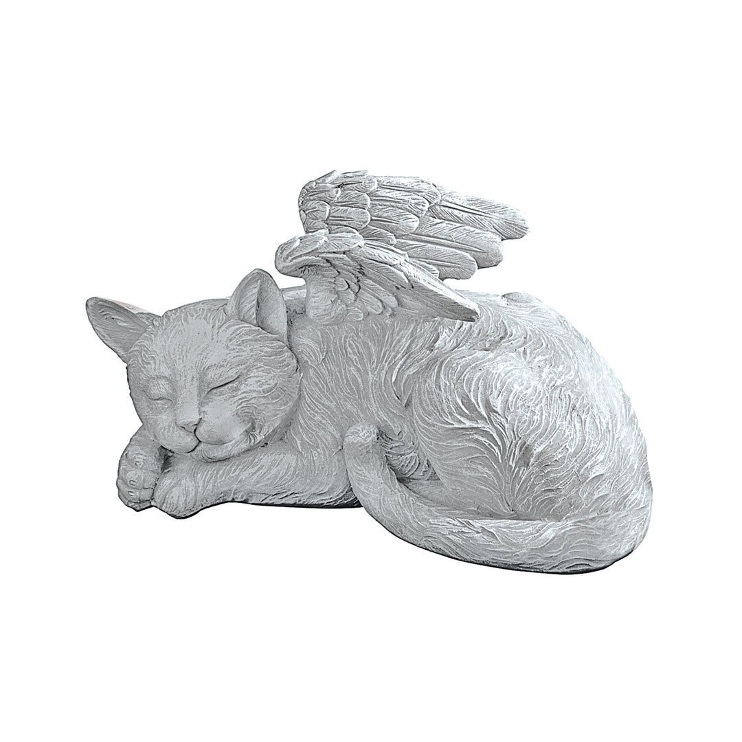 Design Toscano Katzenengel, Grabfigur, Masse: 14 x 10 x 12,5 cm Mittel Katzen-Denkmal-Engel, Mittel