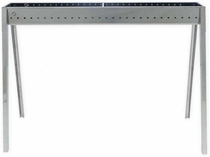 Lisa Kabelkanal und Holzkohlegrill, Edelstahl, Milano, 100 cm