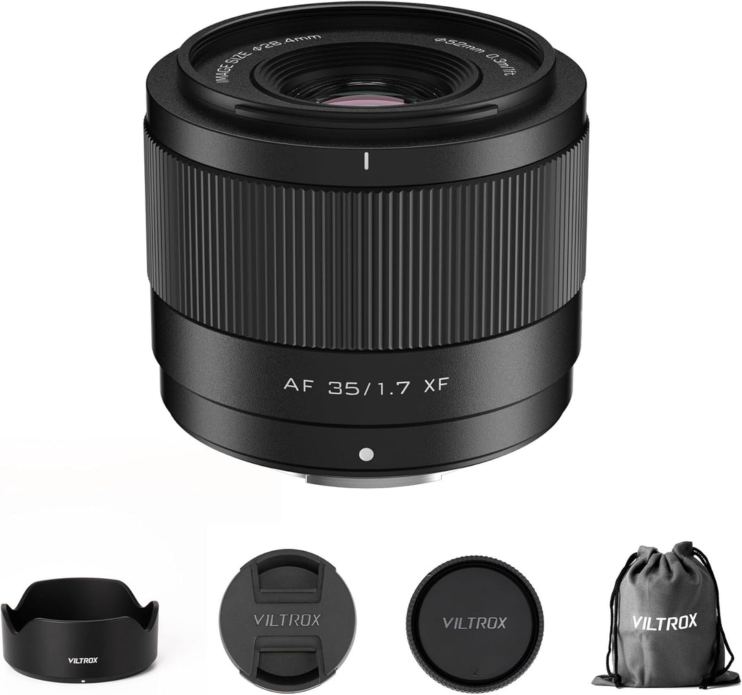 VILTROX 35mm f1.7 Fuji, AF 35mm F1.7 X-Mount für Fuji X Mount, Autofokus X Mount Objektiv für Fuji X