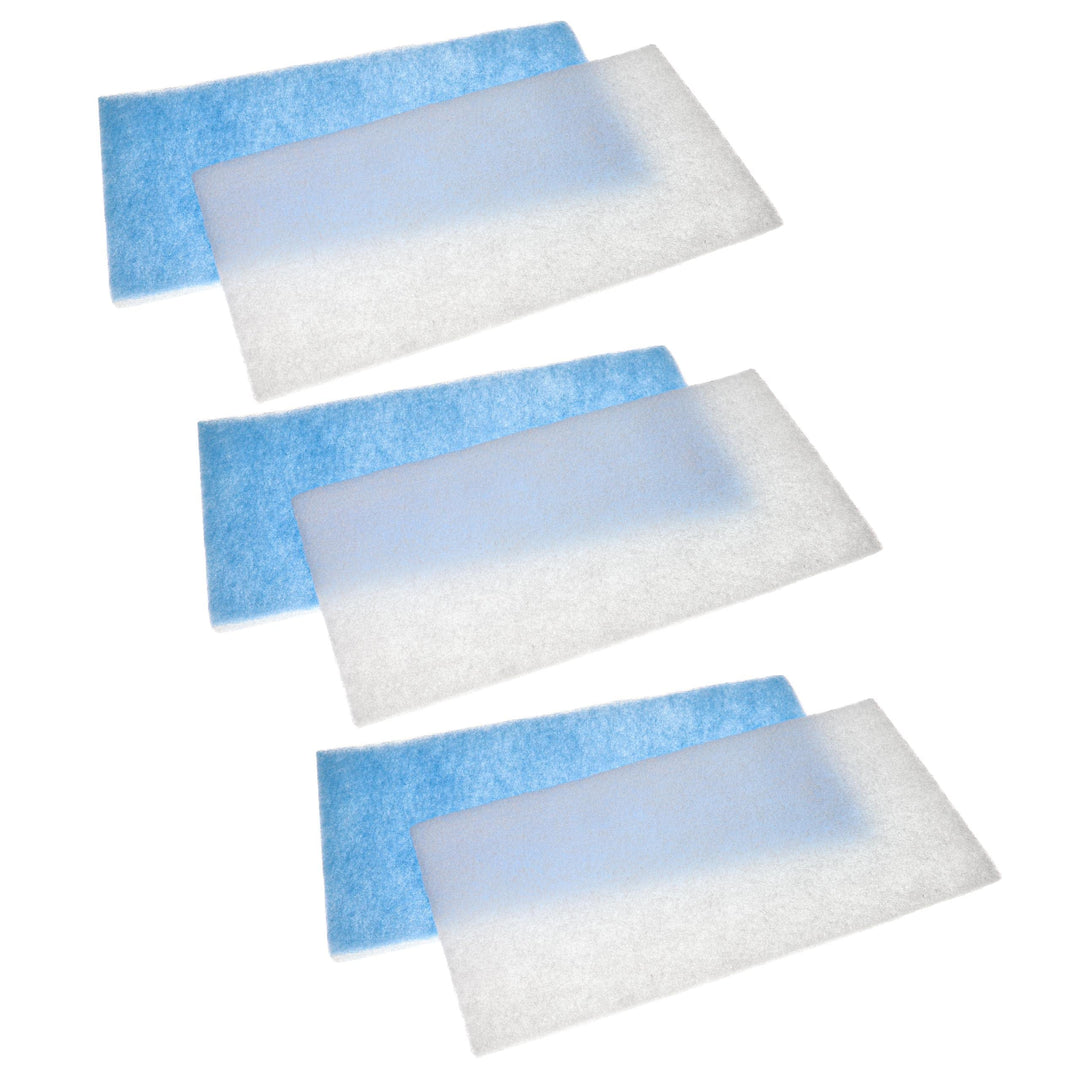 vhbw 6x Filter kompatibel mit WilTec 420 Absauganlage - Ersatzfilter, Weiss, Hellblau