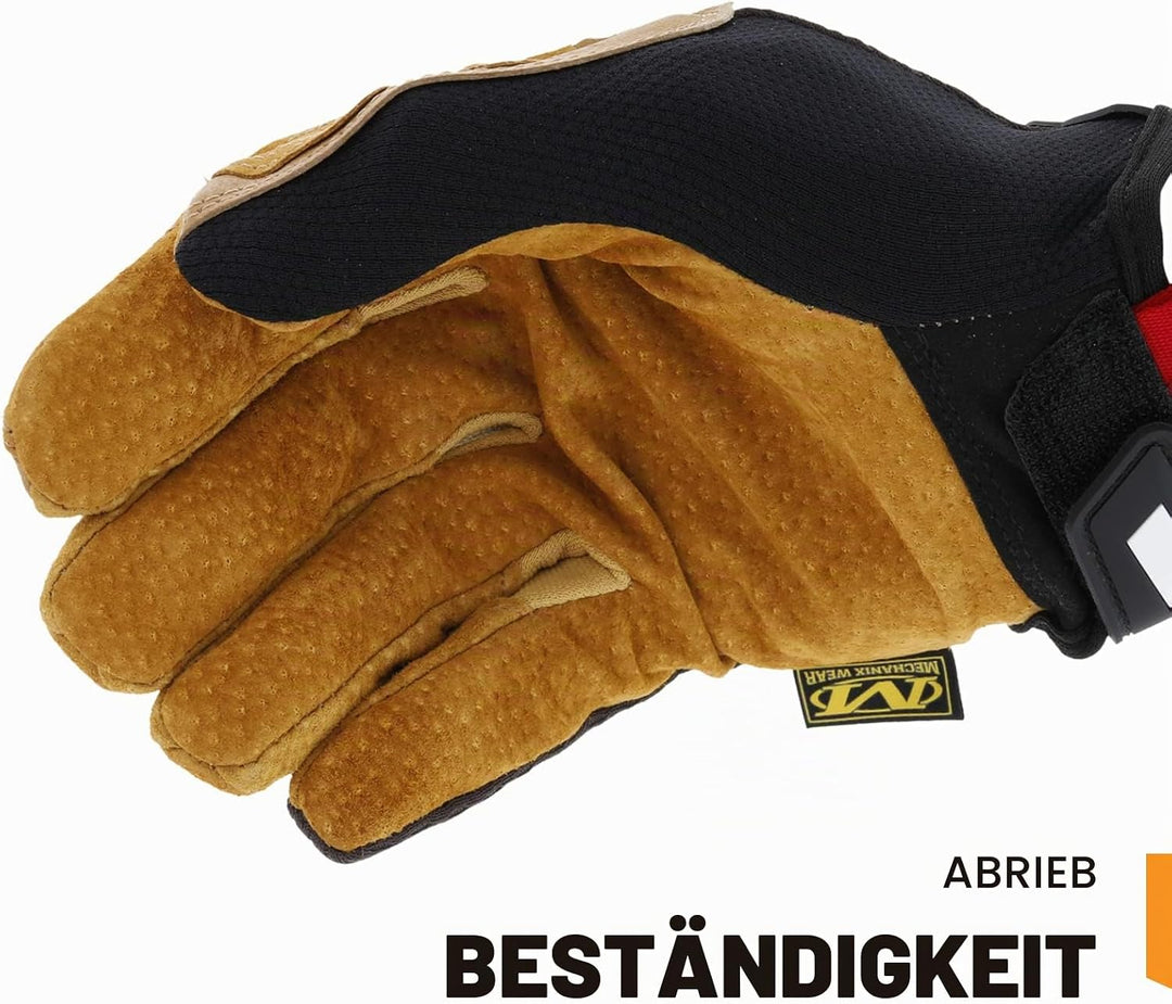 Mechanix Wear Handschuhe aus Leder, Grösse M, Braun/Schwarz M (1er Pack), M (1er Pack)