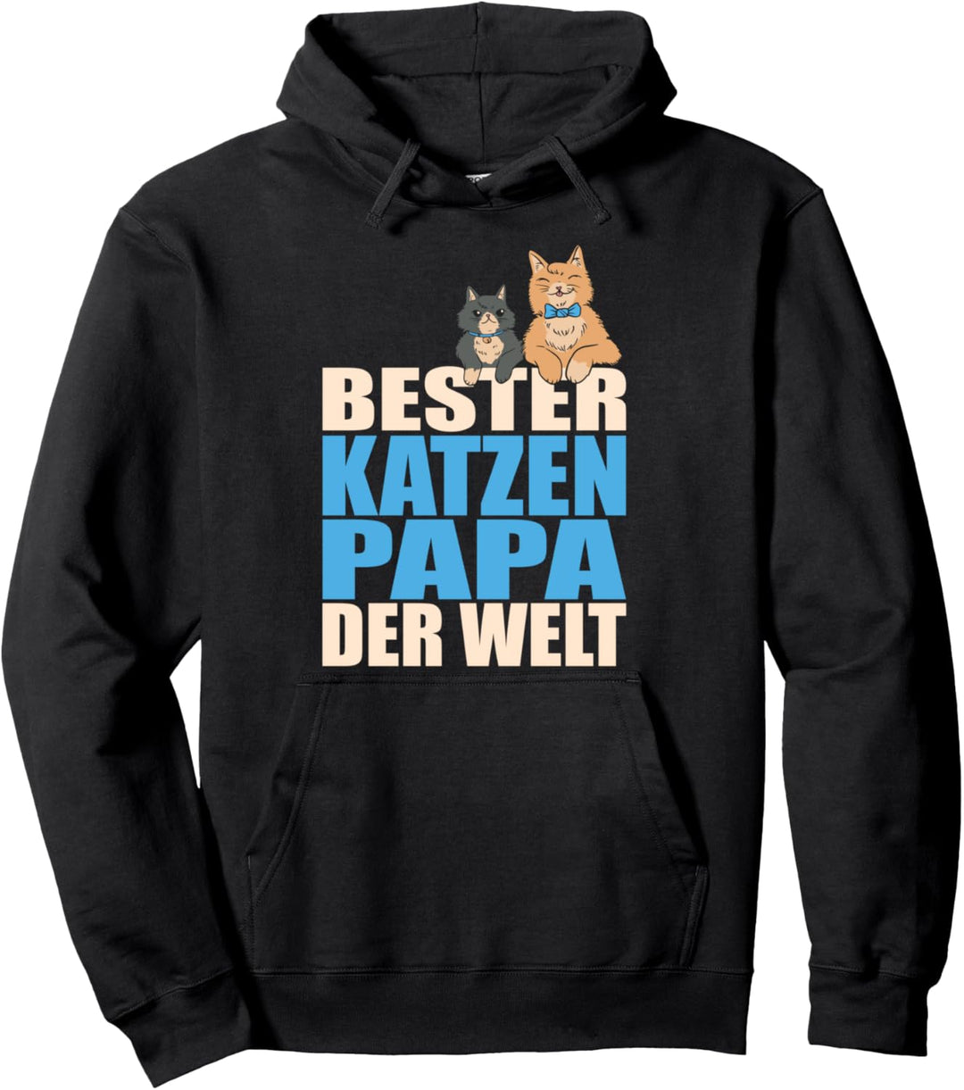 Bester Katzenpapa Der Welt Katzenvater Katze Katzen Papa Pullover Hoodie