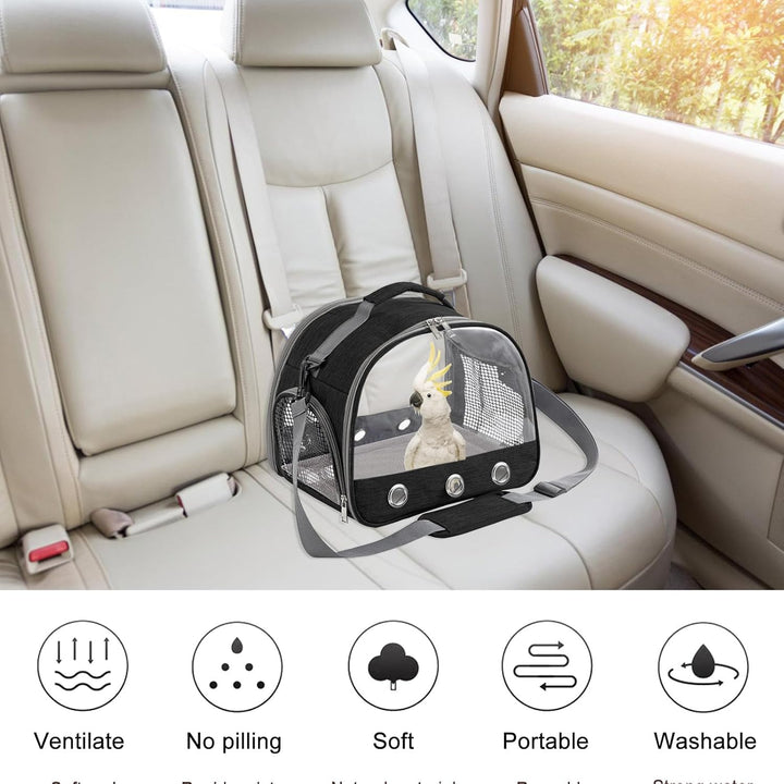 Kleine Haustier-Tragetasche Mit Kissen,Kleintier Tragetasche,Transportbox für Katze Mit Seitlicher Ö