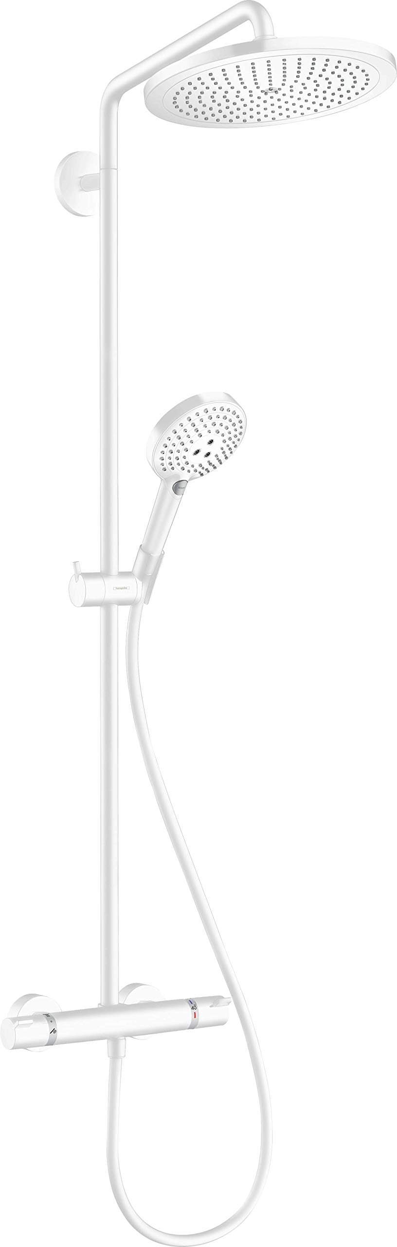 hansgrohe Duschsystem Croma Select S Showerpipe 280 Regendusche (Duschkopf, Duschstange, Thermostat,