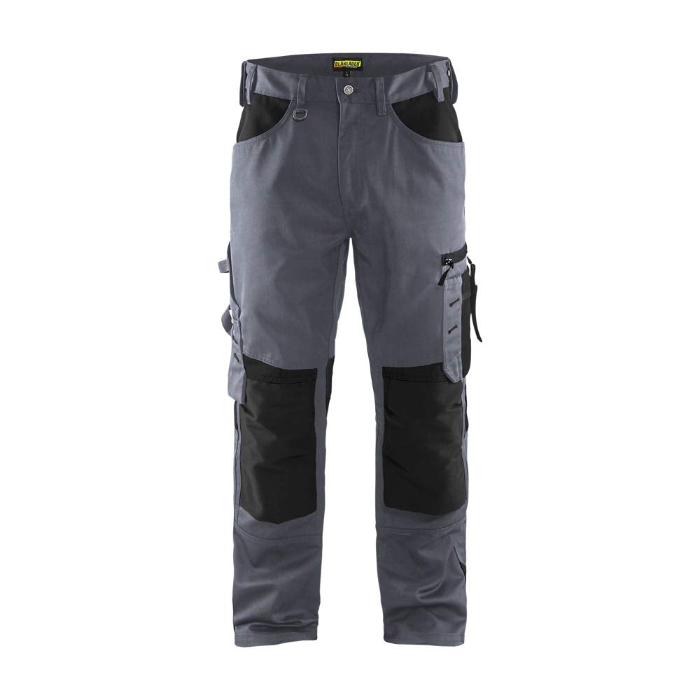 Blaklader 155618609499C156 Handwerker Arbeitshose ohne Nageltaschen, Grau/Schwarz, Grösse C156