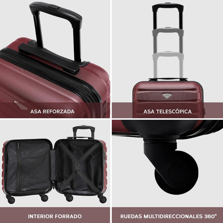 Flight Knight ABS-hartschalenkoffer Kabinen- Und Handgepackoptionen, Die Fur Uber 100 Fluggesellscha