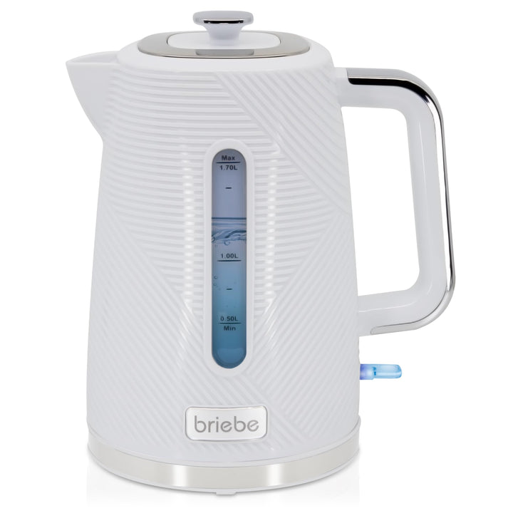 briebe Elegance Wasserkocher 1,7L Elektrischer Teekocher 2200W Schnell Aufheizender, BPA-frei, 360°
