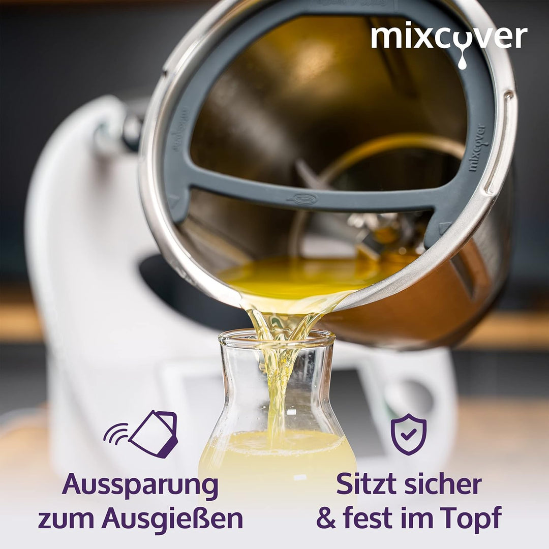 Deckelhalter und Abstreifhilfe kompatibel mit Vorwerk Thermomix TM6 TM5 TM31 Halter Thermomix Zubehö