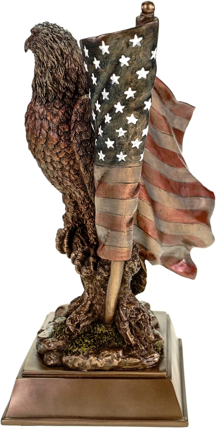 Veronese Weisskopfseeadler mit US Flagge Adler Freiheitsstatue Statue of Liberty Figur Skulptur