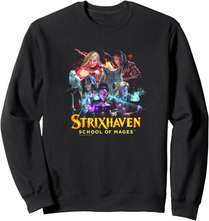 Magic: The Gathering Strixhaven Planeswalkers Collage Dark Sweatshirt