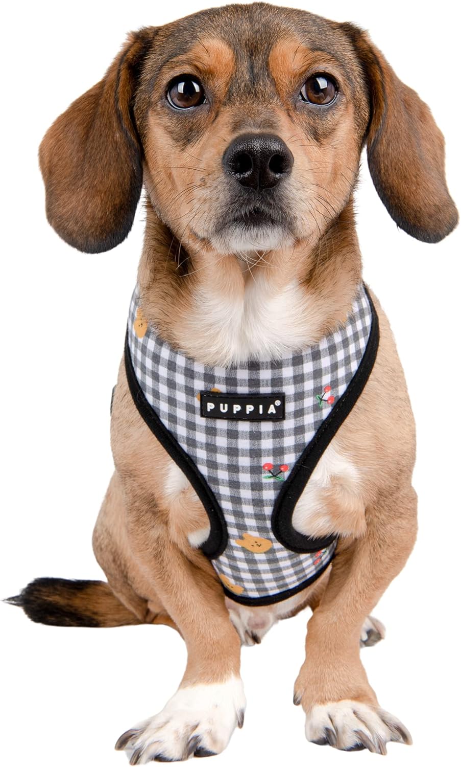 Puppia Spring and Summer Fashion Over-The-Head Hundegeschirr, Schwarz_Baba, Grösse M Black_Baba Medi