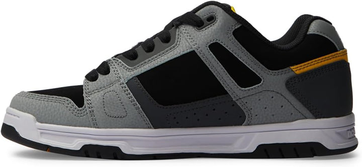 DC Shoes Herren StagSneaker 38.5 EU Grey Yellow, 38.5 EU Grey Yellow