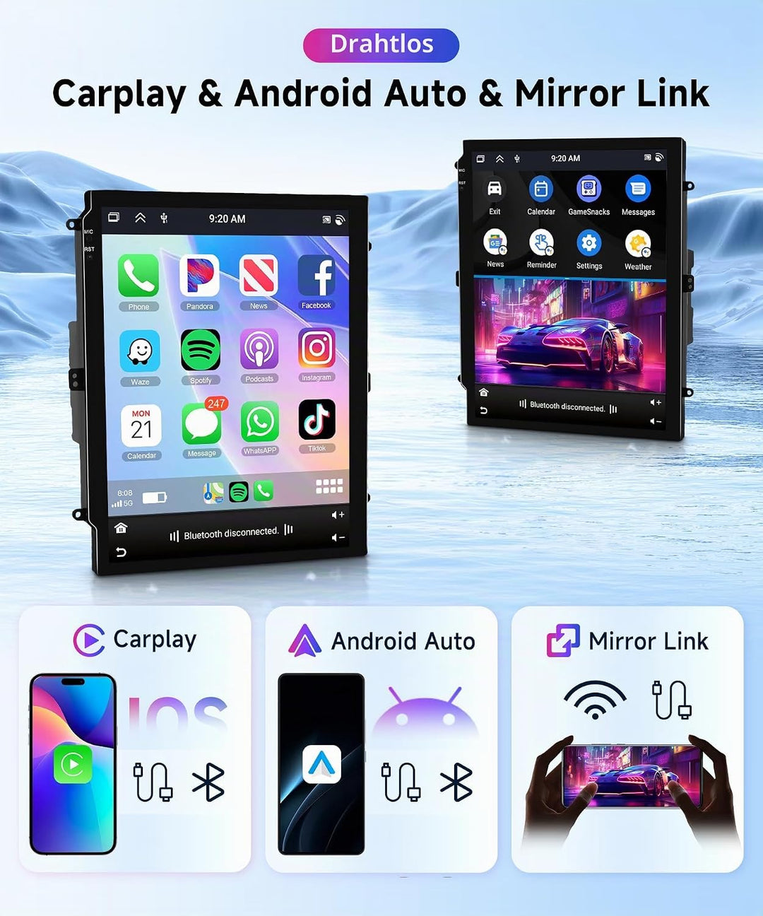 Rimoody 4G+64G Android Autoradio für Opel Astra J Buick Excelle XT GT 2009-2016 9.7 Zoll Kabellos Ca