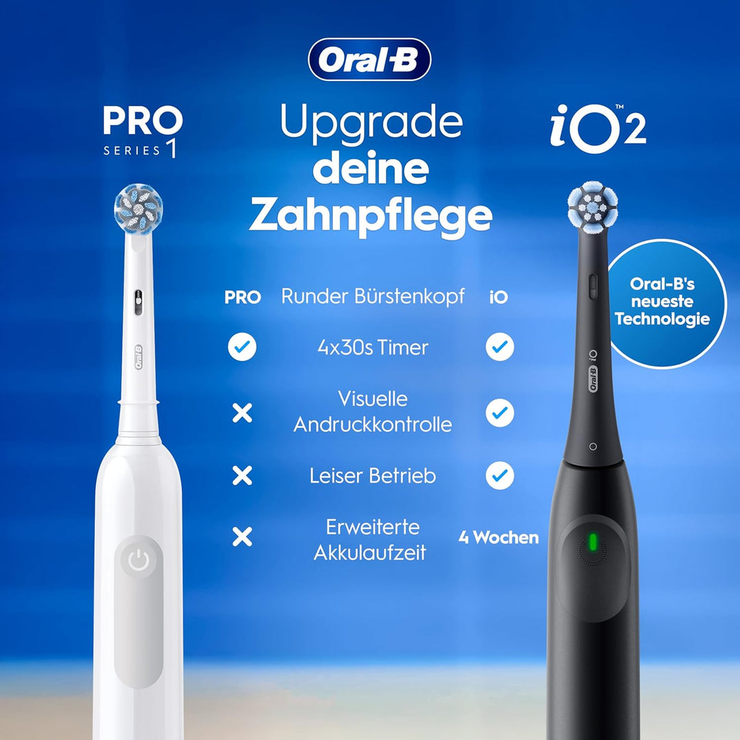 Oral-B Pro Series 1 Elektrische Zahnbürste/Electric Toothbrush, Doppelpack, 2 Aufsteckbürsten, 3 Put