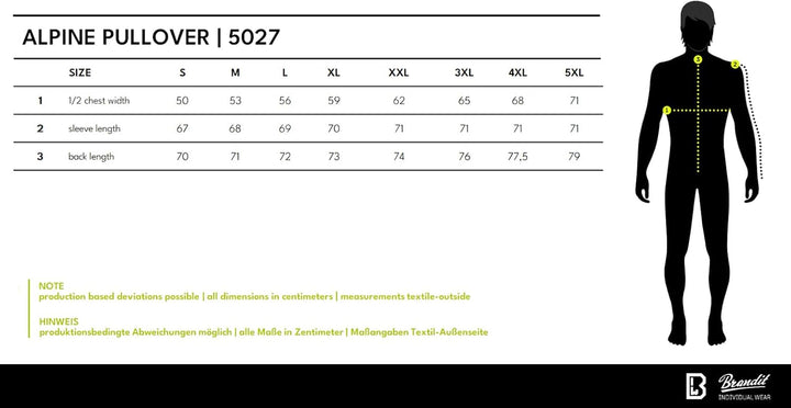 Brandit ÖSTER. Armee Alpin Pullover Army Pulli Winter Freizeit ARBEITSPULLOVER S Navy, S Navy