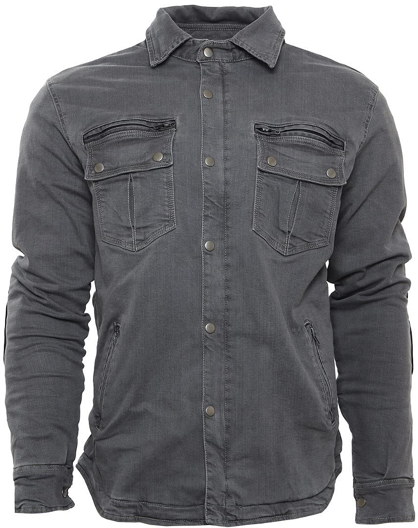 Bores Driver Motorrad Hemd (Dark Grey,S) S Grau, S Grau