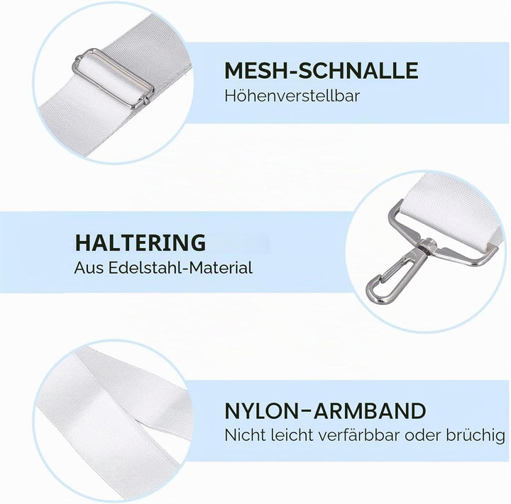 VGEBY Tennisnetzgurt, Tennisnetz-Mittelgurt, Verstellbare Tennisnetz-Mittelgurte, Edelstahlschnalle