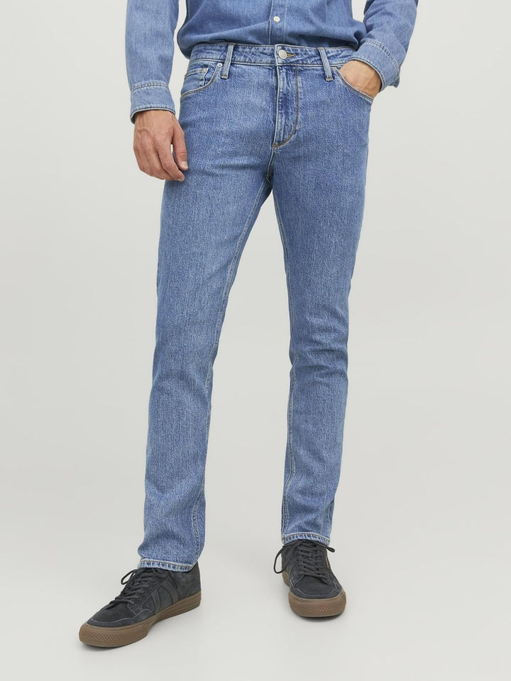 JACK & JONES Male Regular fit Jeans JJICLARK JJEVAN AM 395 Regular fit Jeans 28W / 32L Blue Denim 1,