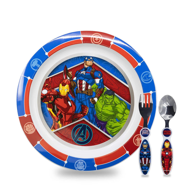 Kindergeschirr set Hulk, kinderbesteck Edelstahl, Wiederverwendbares geschirr Set, Kinder Essgeschir
