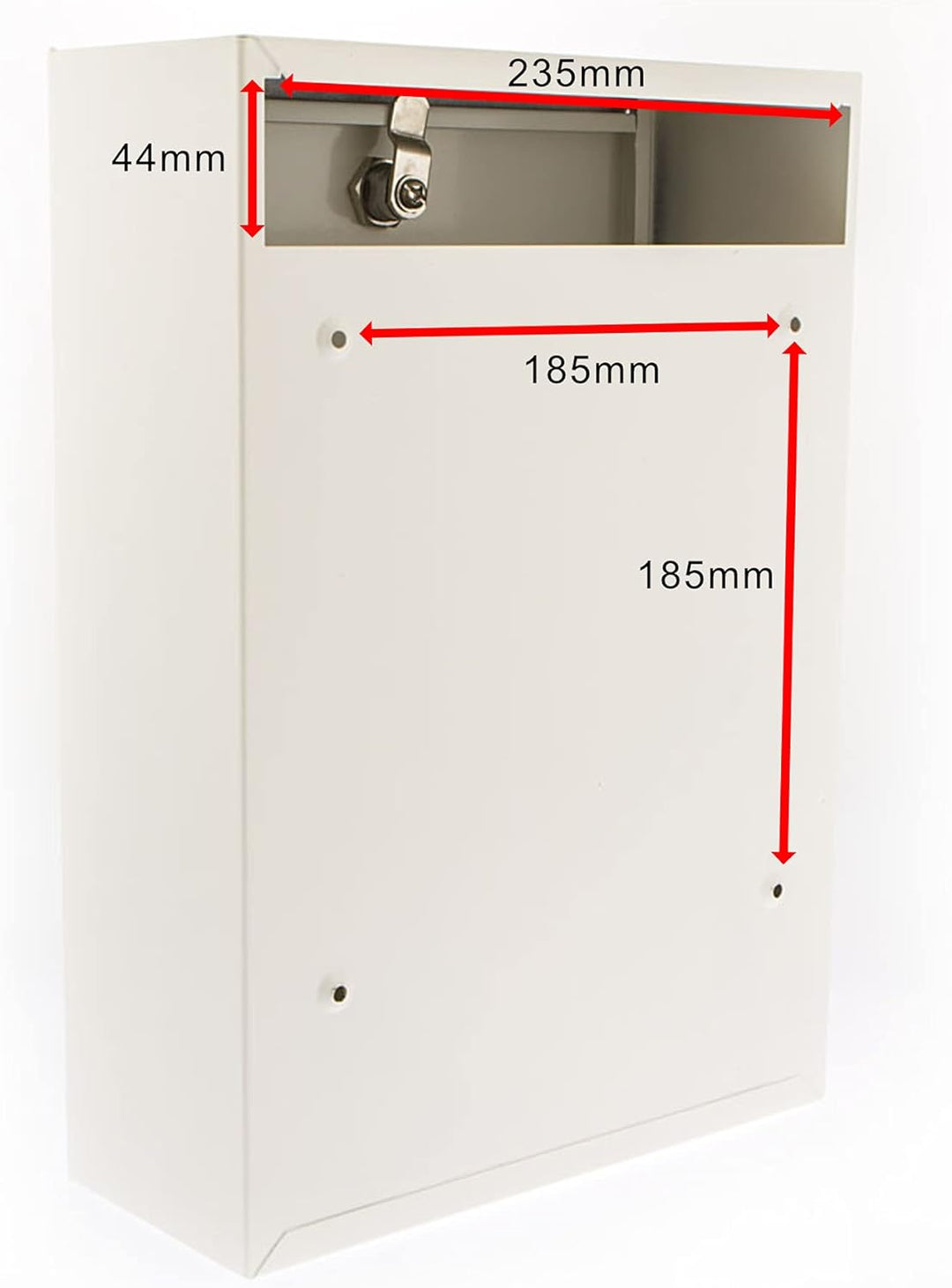 Sterling MB11BK MB11 Forth Briefkasten aus Stahl für hinten, weiss, 244 x 351 x 98mm 244 x 351 x 98m