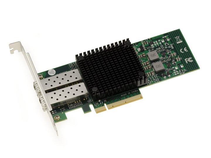 KALEA-INFORMATIQUE PCIe-Controller-Karte für 10G-LAN-Netzwerk, Glasfaser, SFP+, 2 Ports, mit MELLANO