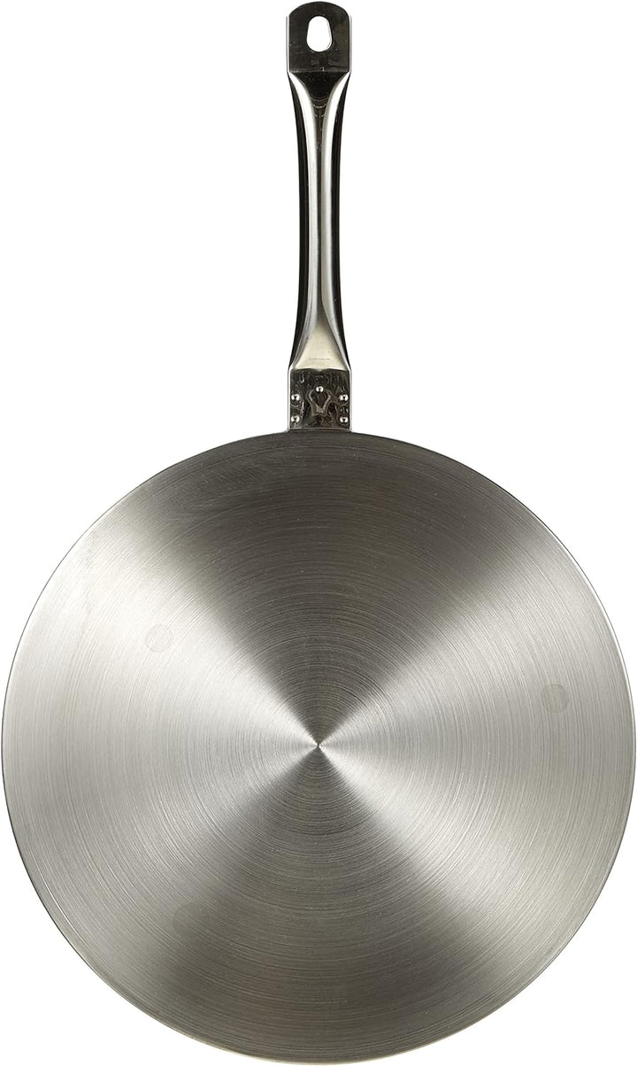 Ibili Induktions-Adapterplatte Prisma 28 cm aus Edelstahl, Silber, 28 x 28 x 10 cm
