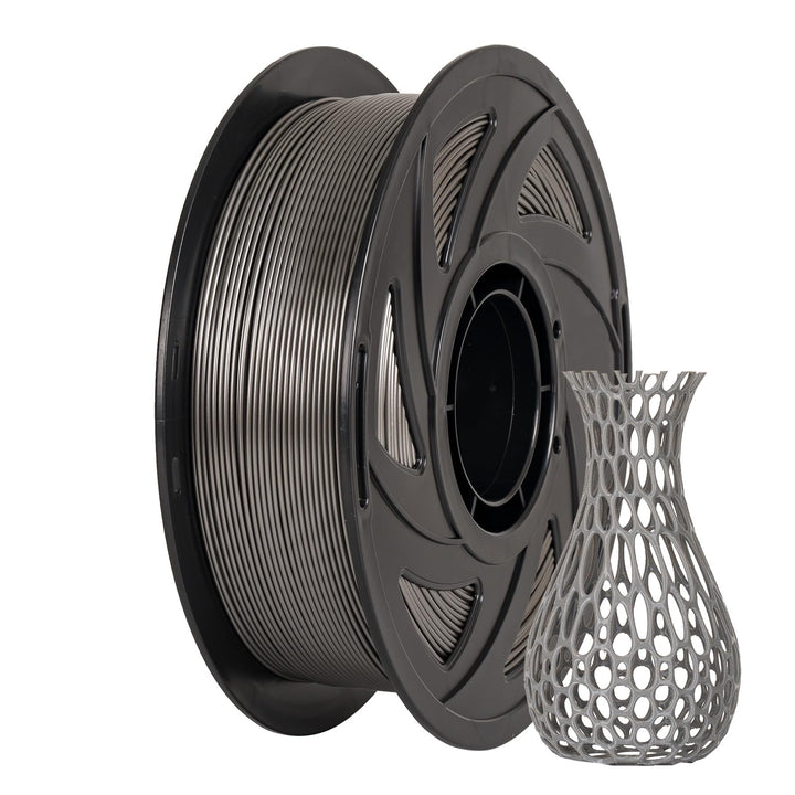 TRONXY PETG Filament 1,75 mm, Metall Hellgrau 3D-Drucker Filament Genauigkeit +/- 0,05 mm, 1 kg Spul