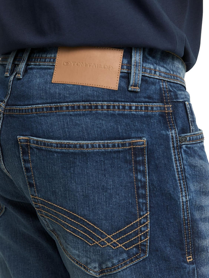 TOM TAILOR Herren Josh Regular Slim Jeans 29W / 32L Mid Stone Wash Denim, 29W / 32L Mid Stone Wash D
