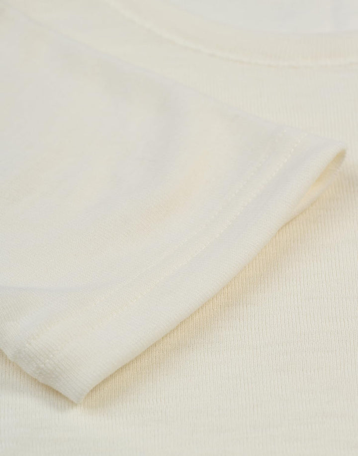 DILLING Damen T-Shirt aus Merinowolle 34 Natur, 34 Natur