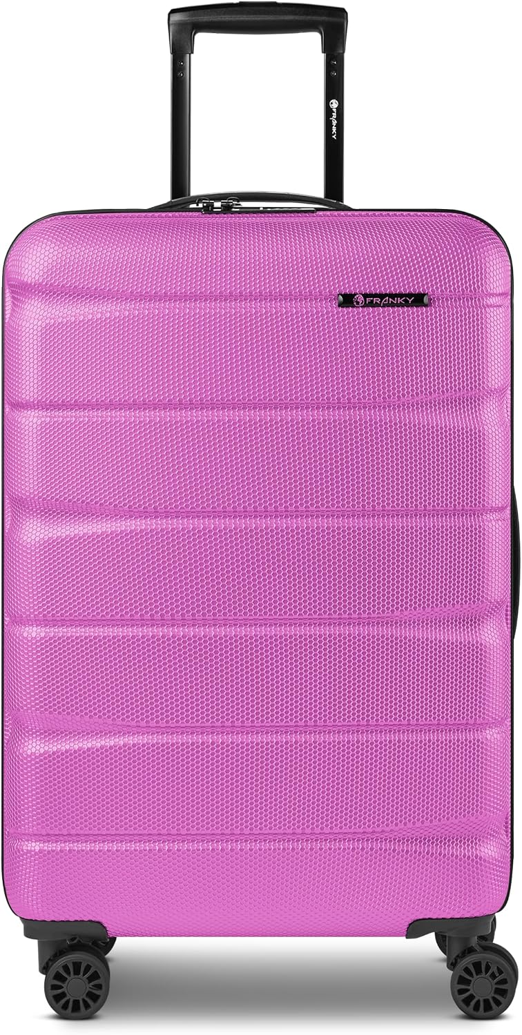 Franky Check-in Koffer für Damen und Herren | mittelgrosser Trolley 44,5 x 28 x 66 cm aus hochwertig
