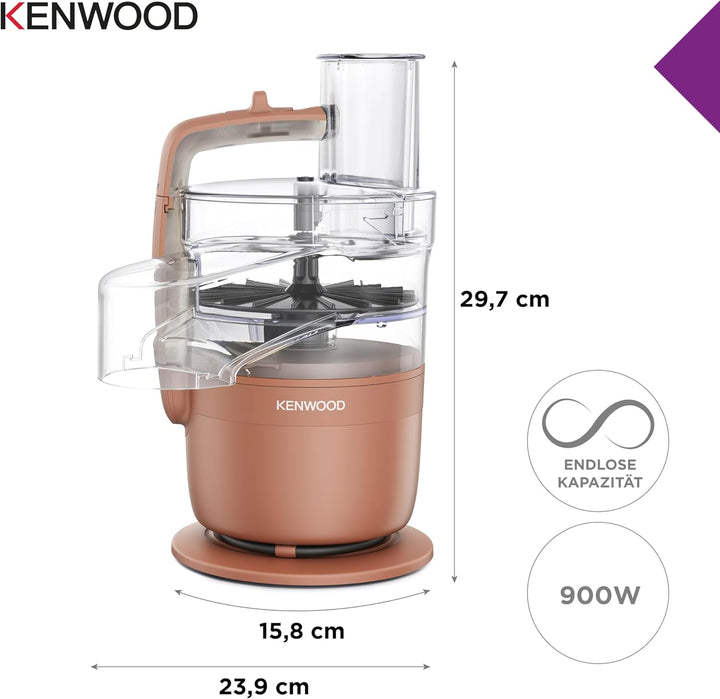 Kenwood MultiPro Compact – Kompakte Küchenmaschine mit Express Serve, Edelstahlmesser, Schneid- und