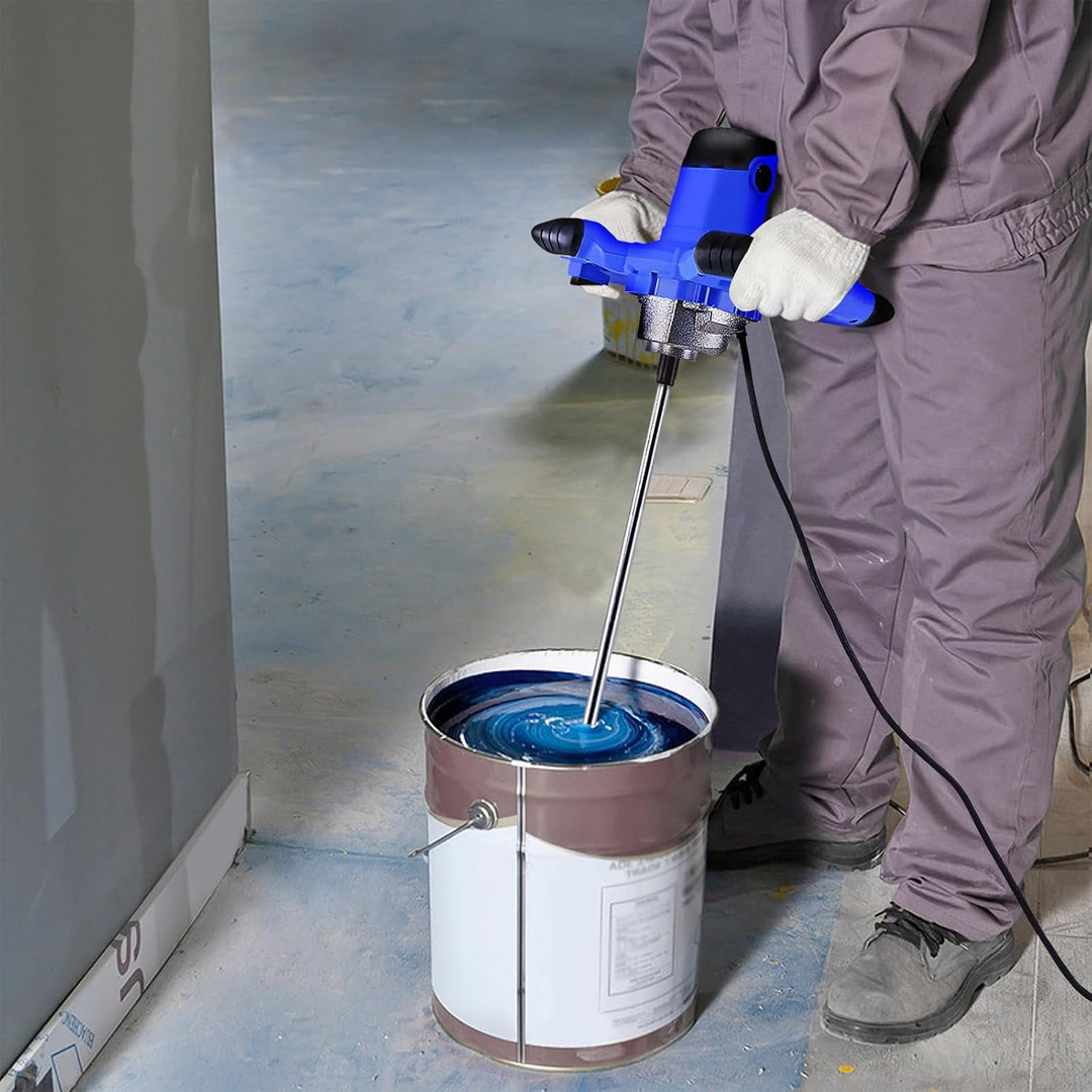 Elektrischer Rührwerk, 2600 W, Rührwerk für Mörtel, Mischer, Beton, verstellbar, 6 Geschwindigkeitss