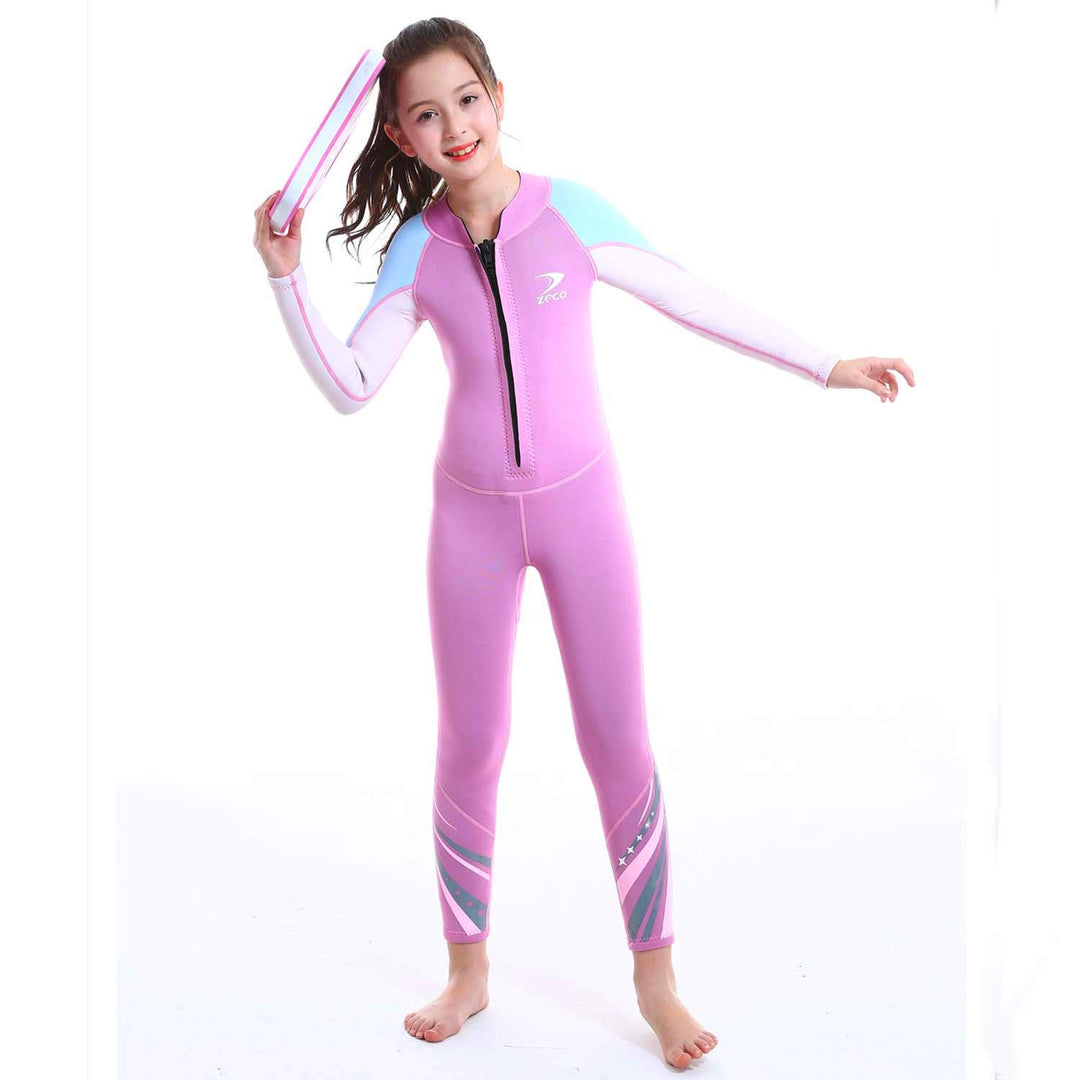 ZCCO Kids Neoprenanzug, 2,5 mm Neopren-Thermo-Badeanzug, Jugend-Badeanzug für Jungen und Mädchen Wär