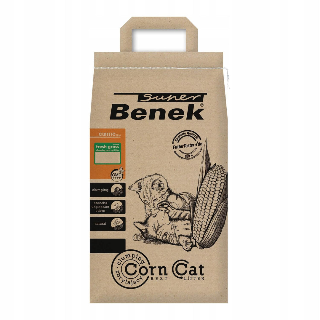 Super Benek Corn Cat Classic Frisches Gras Maiskies für Katzentoilette 14L