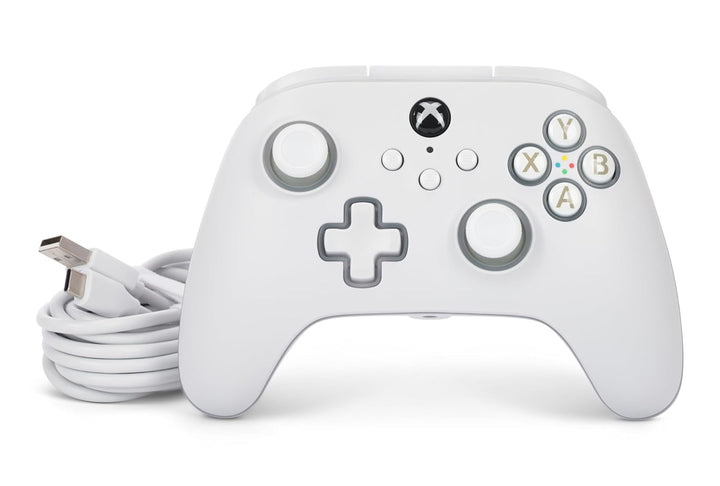 PowerA Kabelgebundener Advantage-Controller für Xbox Series X|S mit Lumectra - Weiss, Gamepad, kabel