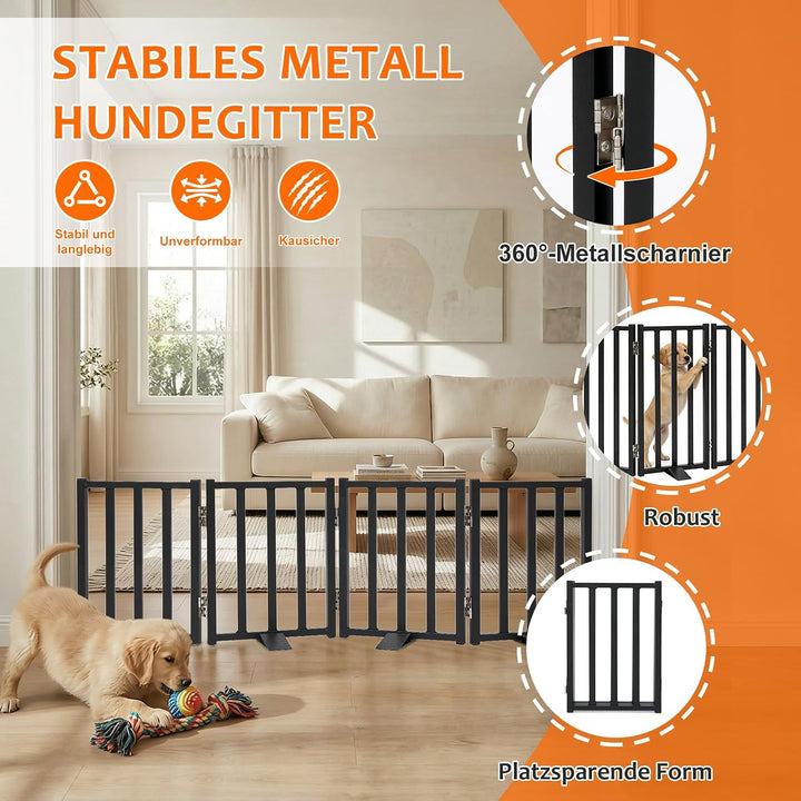 Snagle Paw Hundegitter, 42 cm Niedriges Absperrgitter Hund mit Standfüssen, Freistehendes Welpengitt