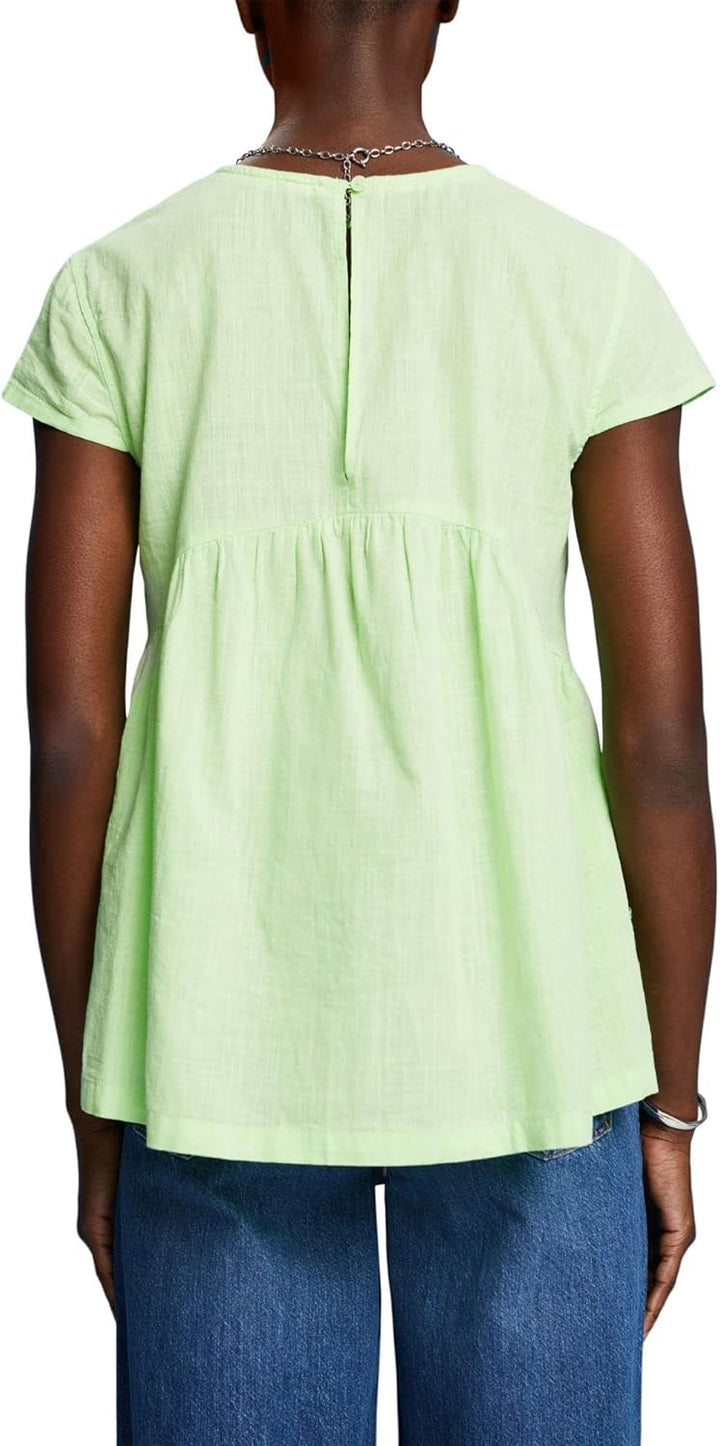 ESPRIT Damen 033ee1f307 Bluse L 320/Citrus Green, L 320/Citrus Green