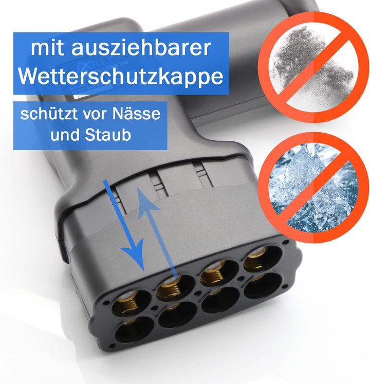 ARLI Universal Octo LNB 0.1 dB – 8 Teilnehmer mit Wetterschutz 40 mm Feed HDTV 4K 8K DVB-S2 Satellit