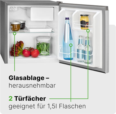 Bomann Mini-Kühlschrank mit Gefrierfach/ Kühlbox KB 7245; Nutzinhalt 45 Liter (4 Liter Frost); für K