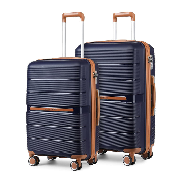 British Traveller Koffer Trolleys Set Hartschalenkoffer Reisekofferset 100% PP Handgepäck Rollkoffer