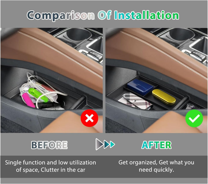 GAFAT Sko-d-a Enyaq iV 2021-2024 Mittelkonsole Aufbewahrungsbox, Enyaq 2023 Organizer Tray Mittelkon